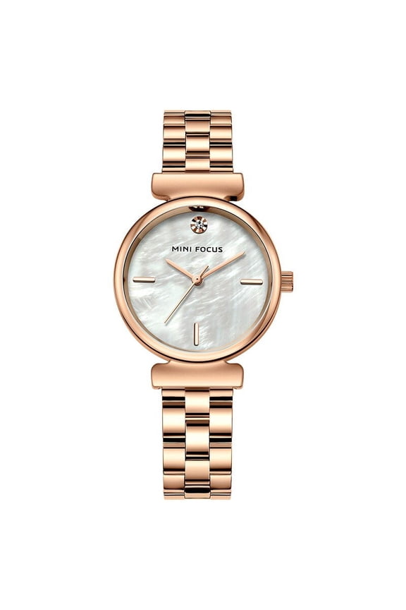 MINI FOCUS Women Watches Waterproof Rose Gold Stainless Steel Strap Dress Brand Luxury Fashion Casual Quartz Ladies WristWatches