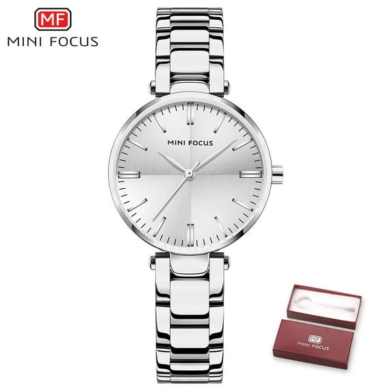 MINI FOUCS Women Watches Waterproof Stainless Steel Quartz Ladys Watch Relogio Feminino Luxury Brand Fashion Ladies Wristwatches