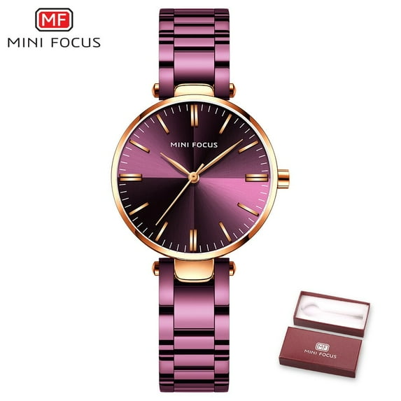 MINI FOUCS Women Watches Waterproof Stainless Steel Quartz Ladys Watch Relogio Feminino Luxury Brand Fashion Ladies Wristwatches