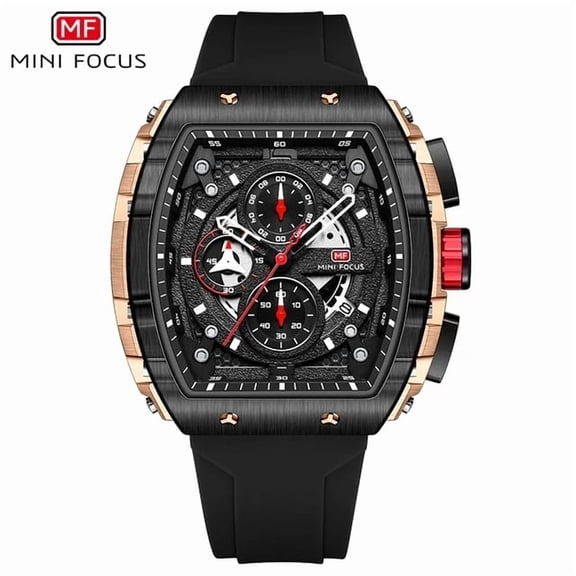 MINI FOCUS Quartz Watch Men's Fashion Sports Waterproof Luminous Watch