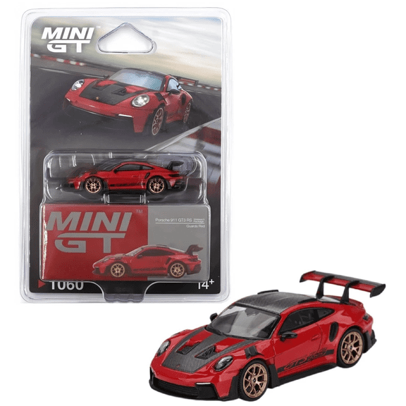 MINI GT 1:64 Porsche 911 (992) GT3 RS Weissach Package Guards Red - MGT01060