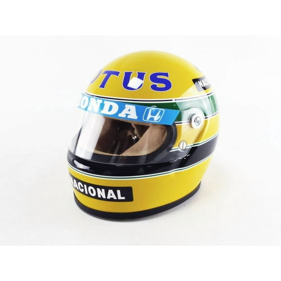 MINI HELMET 1/2 - CASQUE Ayrton Senna - Lotus - 1987
