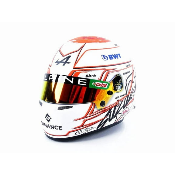MINI HELMET 1/2 - CASQUE Esteban Ocon - Alpine Japan GP 2023
