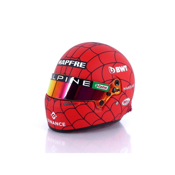 MINI HELMET 1/2 - CASQUE ESTEBAN OCON - ALPINE USA GP 2022