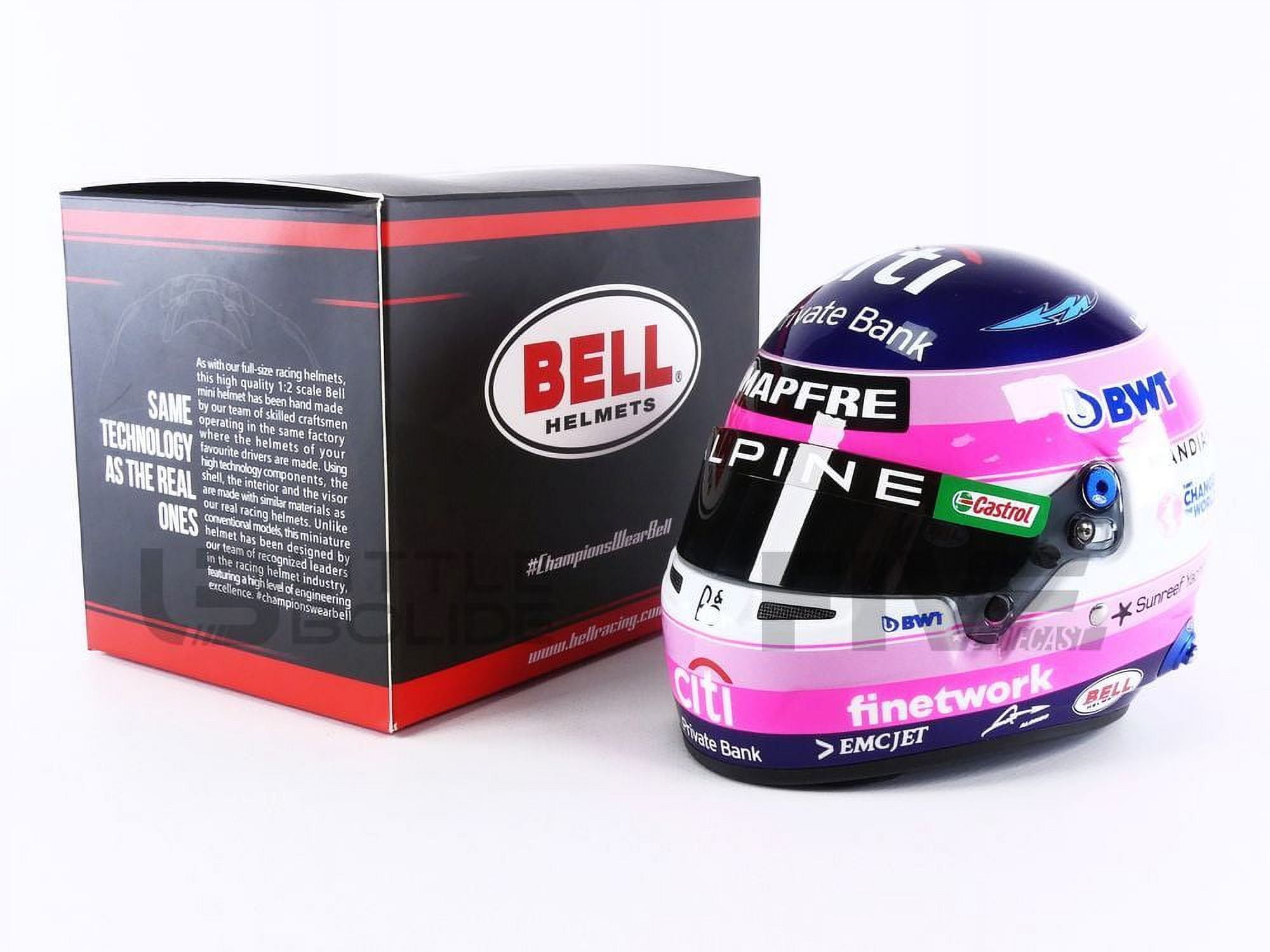 MINI HELMET 1/2 - CASQUE ESTEBAN OCON - ALPINE 2022 4100154