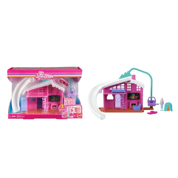 Barbie Mini BarbieLand DreamHouse Including 1.5-Inch Doll, Furniture & Accessories