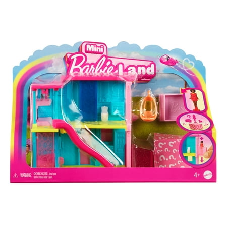 Barbie Mini Barbie Land DreamHouse Including 1.5-Inch Doll, Furniture & Accessories