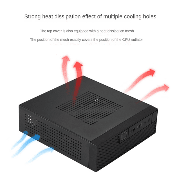 MINI-ITX PC Chassis Versatile and Efficient Industrial Control Case
