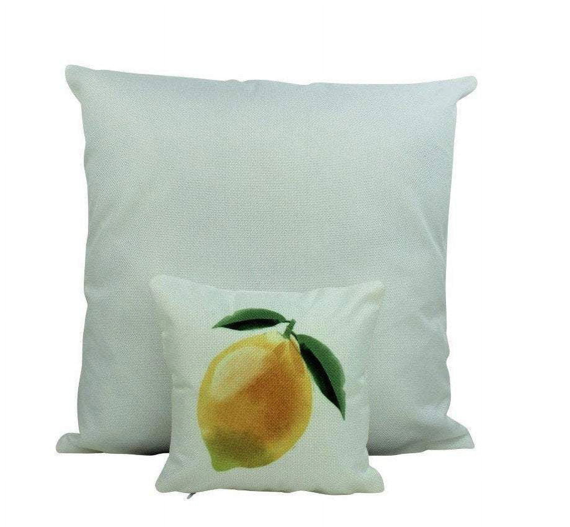 MINI Lemon 8 x 8 Yellow Lemons Fruit Pillow Summer Design Accent Pillow Tiny House Decor Lumbar Pillow Walmart