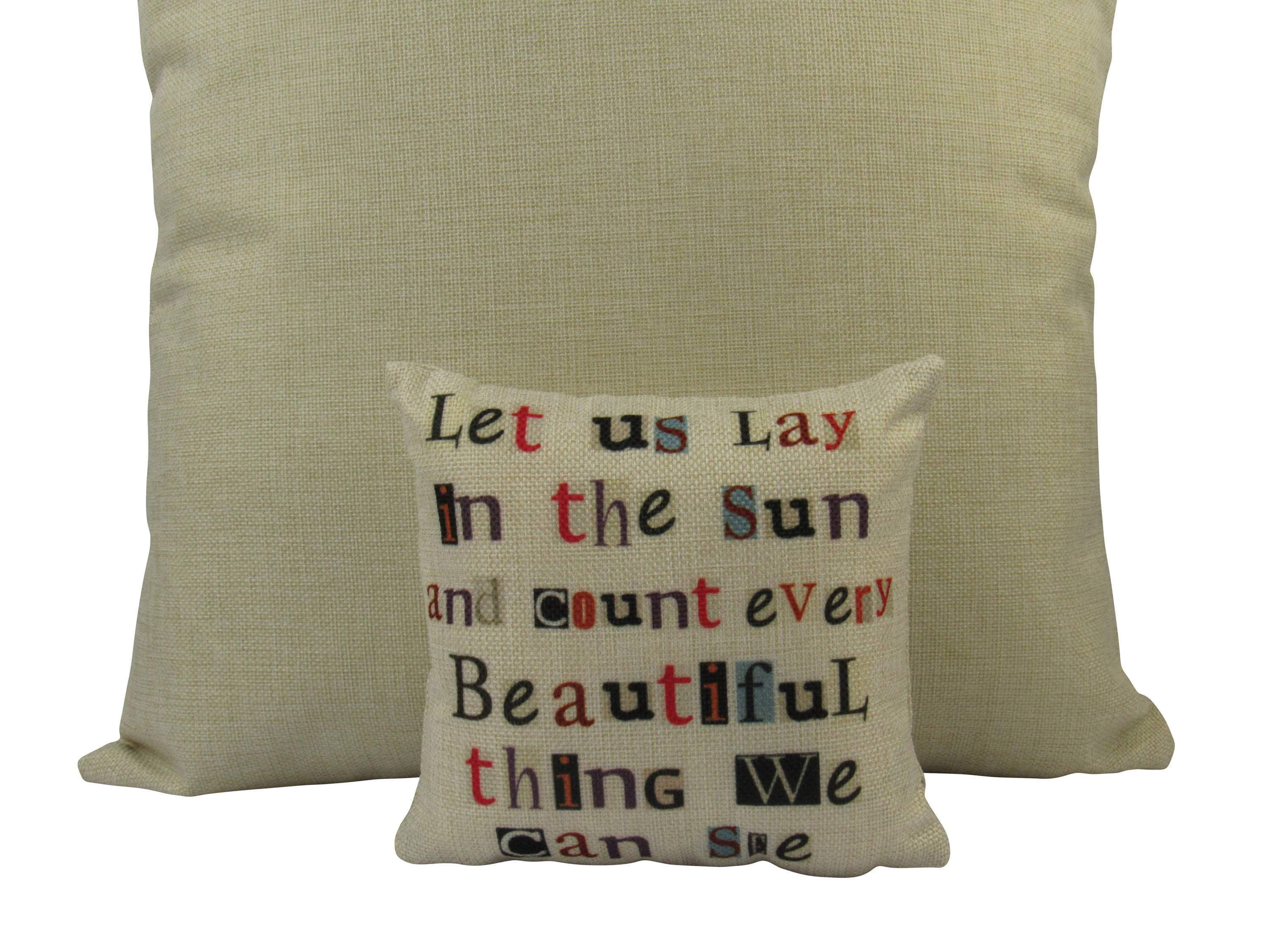MINI Let us Lay in the Sun | Cover and Insert | Beauty | Throw Pillow ...