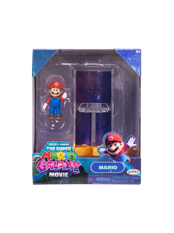The Super Mario Galaxy Movie 1.5 inch Action Figure with Star Launcher Accessory - Mario