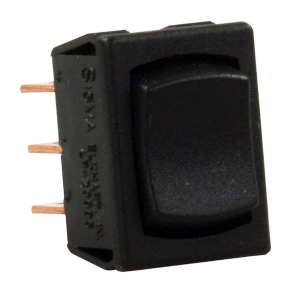 JR Products 13725 Mini Mom-On/Off/Mom-On Switch SPDT - Black