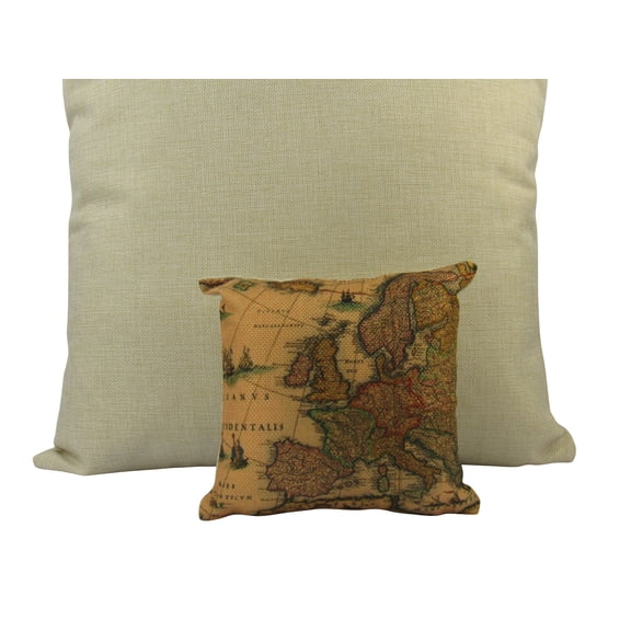 MINI: Map Pillow | Rustic Map | Pillow Cover | Map Print | Throw Pillow | Home Decor | Adventurer | Tiny House Decor | Lumbar Pillow
