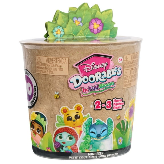 Disney Doorables In Full Bloom Mini Peek Series 15 - Mystery Floral Themed Mini Figures, Assemble and Display, Collectible Disney Surprise Toy, For Collectors, Fans, Tweens, Kids Toys for Ages 5 Up