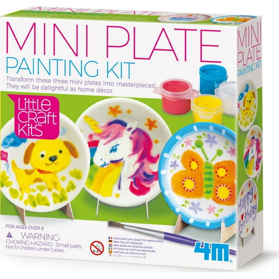 MINI PLATE PAINTING SET - 4M-LI