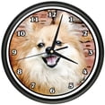 thumbnail image 1 of MINI POMERANIAN Wall Clock dog doggie pet breed gift, 1 of 1