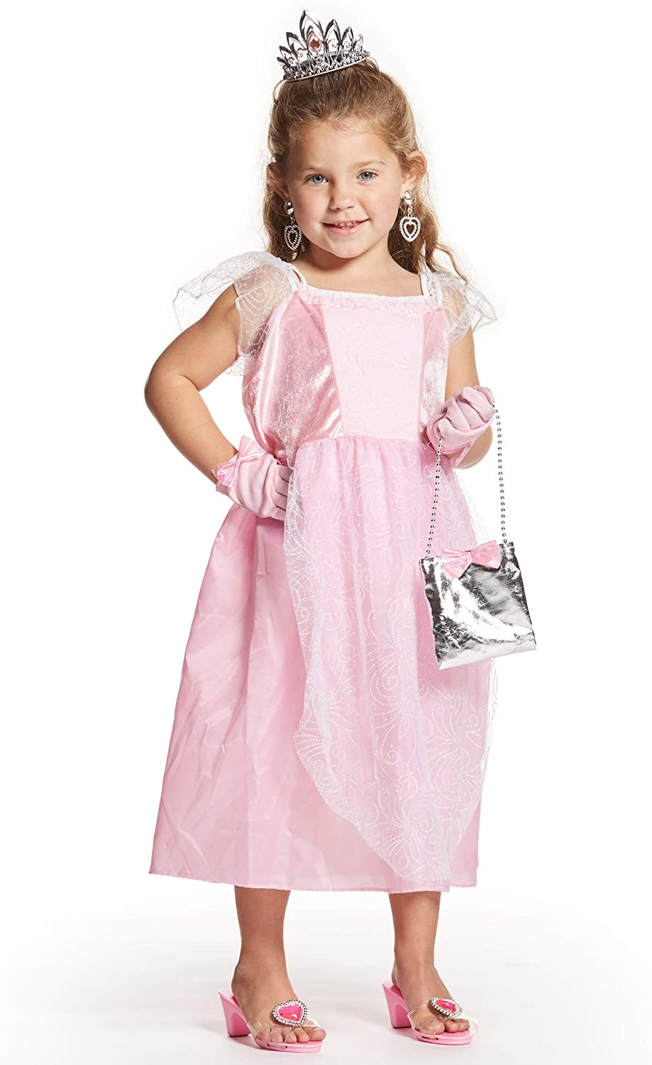 MINI PRINCESS Dress up Set for Girls Princess Clothes for Little Girls 9 Piece Set