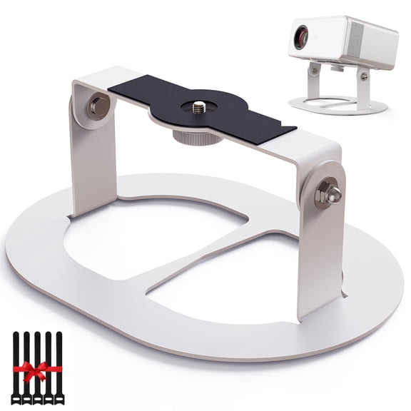 MINI Projector Stand MINI Desktop Mount Angle Adjustable Projector Stand with 1/4 inch Mounting Screw & Cable Ties