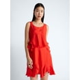 thumbnail image 1 of Devil Wears Prada Scoop Collection Women’s and Women's Plus Mini Ruffle Tank Dress, Sizes XS-4X, 1 of 5
