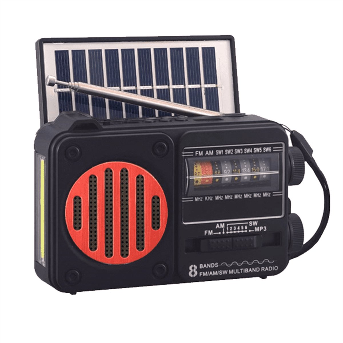 MINI Radio with Solar Pocket FM AM SW Radios Receiver Builtin Speaker