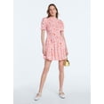 thumbnail image 1 of Scoop Women’s and Women's Plus Smocked Floral Mini Dress, Sizes XS-4X, 1 of 5