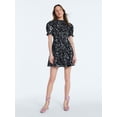 thumbnail image 1 of Scoop Women’s and Women's Plus Smocked Floral Mini Dress, Sizes XS-4X, 1 of 5