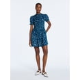 thumbnail image 1 of Scoop Women’s and Women's Plus Smocked Floral Mini Dress, Sizes XS-4X, 1 of 5