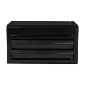 Hyper Tough Mini 10-Inch 2-Drawer Steel Toolbox, Black