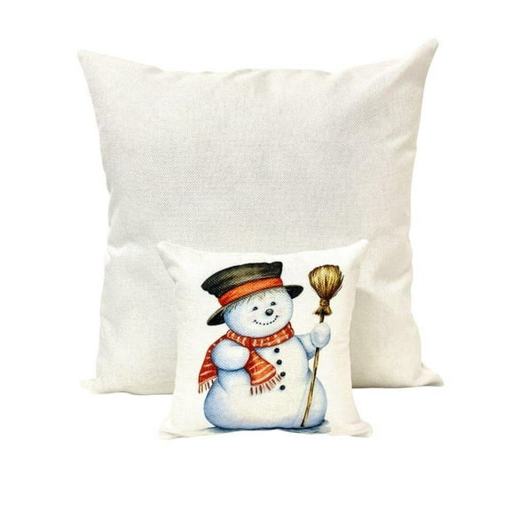 MINI Snowman | Christmas decor | 8 x 8 | Home Decor | Primitive Decor | Winter | Tiny House Decor | Lumbar Pillow