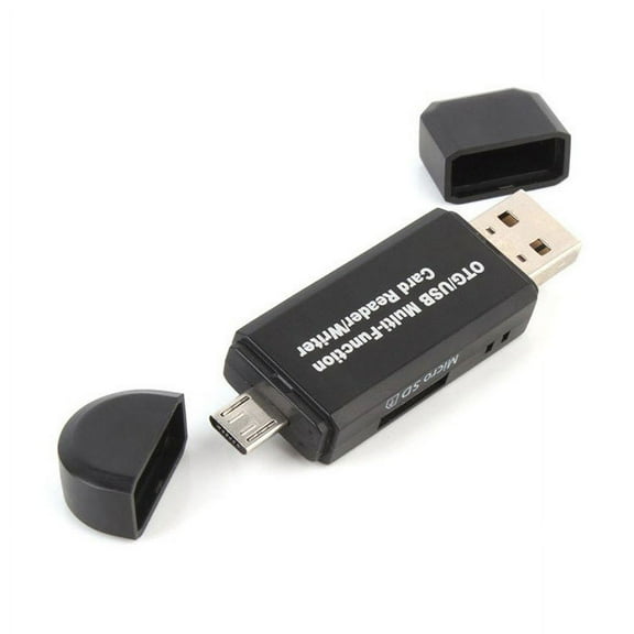 MINI USB 2.0 +OTG Micro SD/SDXC TF Card Reader Adapter U Disk