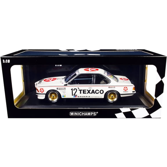 BMW 635 CSi #12 Ballot-Lena - Metge - Andruet "Texaco" 24H of Spa (1985) Ltd Ed to 300 pcs 1/18 Diecast Model Car by Minichamps