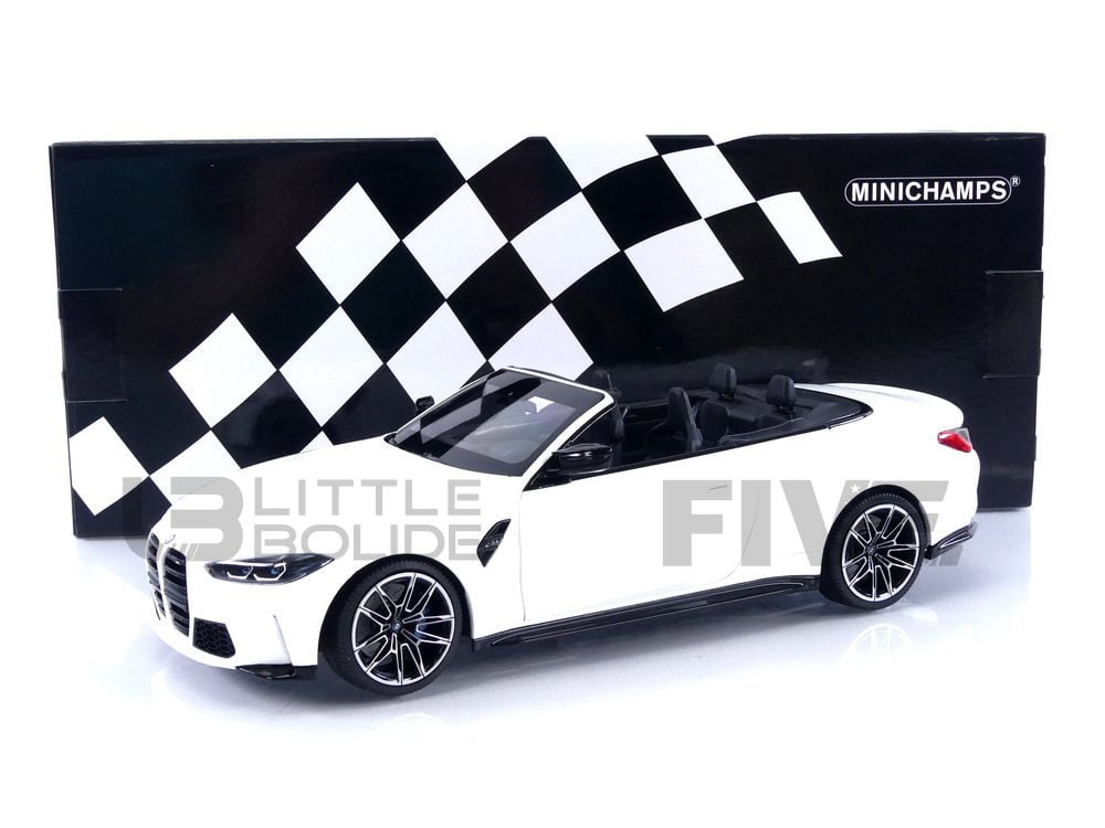 Minichamps 155021034 - BMW M4 Cabriolet 2020 Gris Métallisé - Échelle 1/18 - Prévente