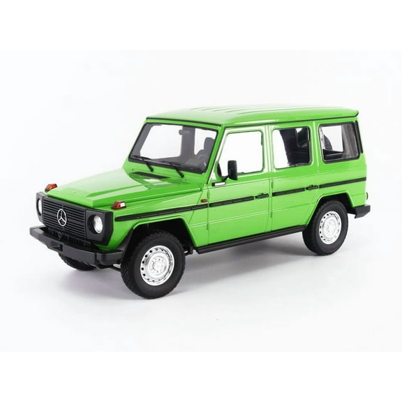 1980 Mercedes-Benz G-Model (LWB) Green with Black Stripes Limited Edition to 402 pieces 1/18 Diecast Model Car by Minichamps