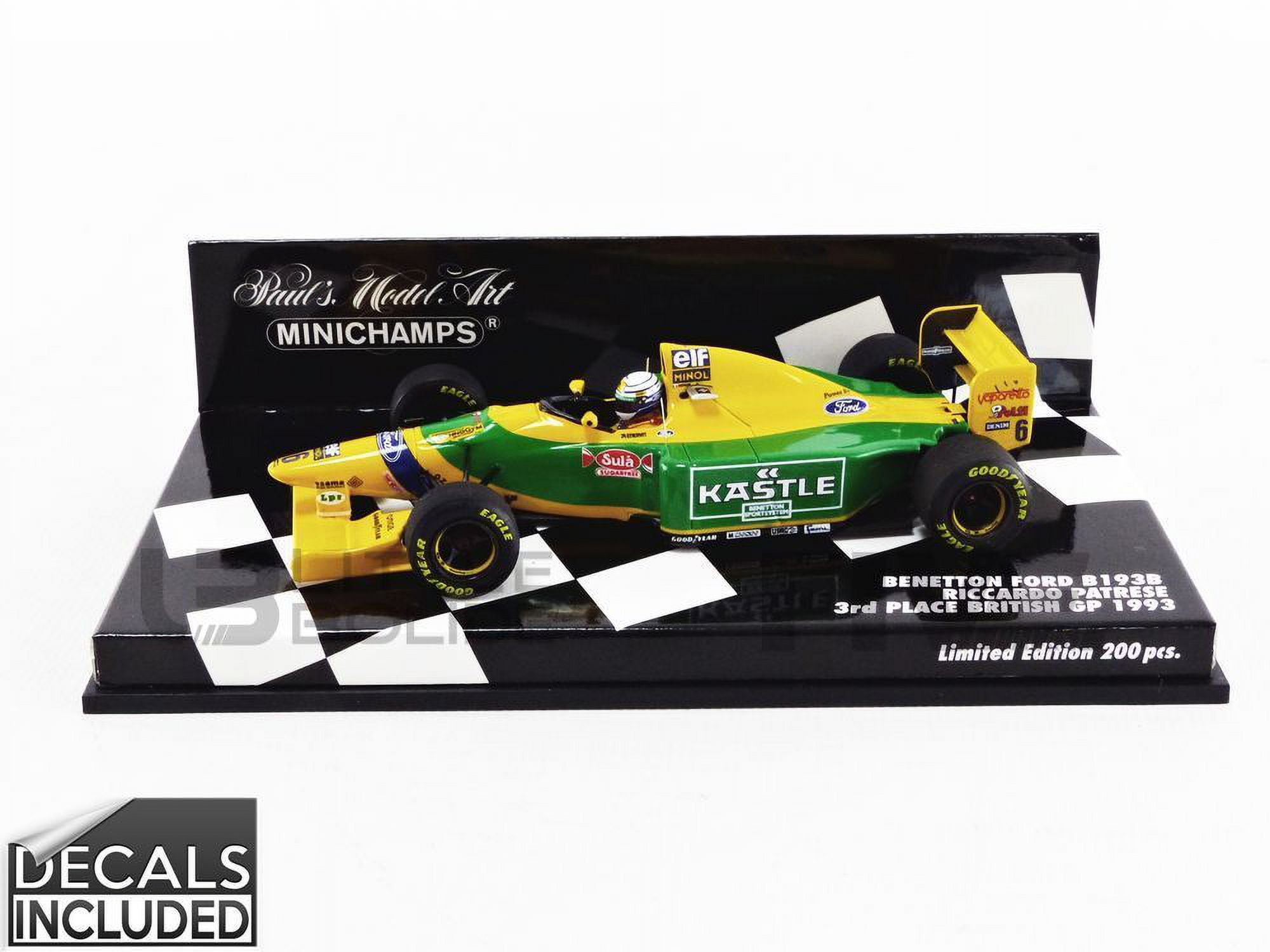 Formule 1 Benetton Ford B193 1993 1/18 Minichamps - Collection