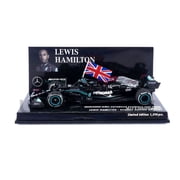Minichamps 143 Mercedes-AMG Petronas Formula One Team W12 E Performance - Hamilton, Winner British GP 2021
