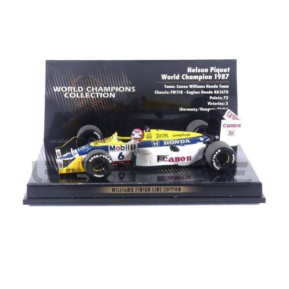 MINICHAMPS 1/43 - WILLIAMS FW11B Dirty Version - World Champion 1987 (N. Piquet)