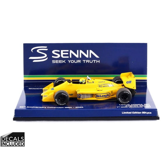 MINICHAMPS 1/43 - LOTUS 99T Dirty Version - Winner Monaco GP 1987 (A. Senna)