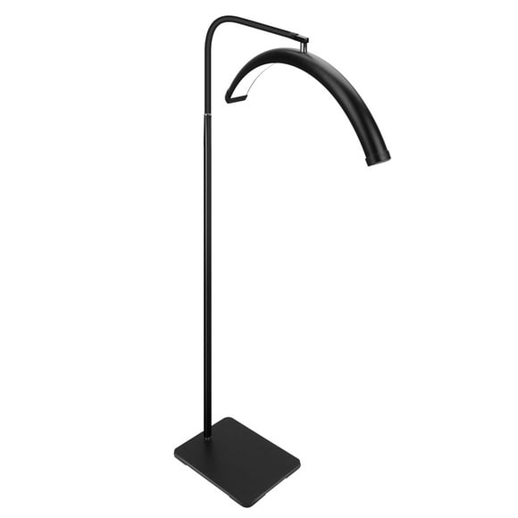 MINIEAR LED Floor Lamp - Half Moon Lash Light Eyelash Extensions, Nail Art, Tattoos, Skincare - 3 Color Temperatures, Dimmable Brightness, Flexible Gooseneck Reading Lamp Bedroom, Office C80