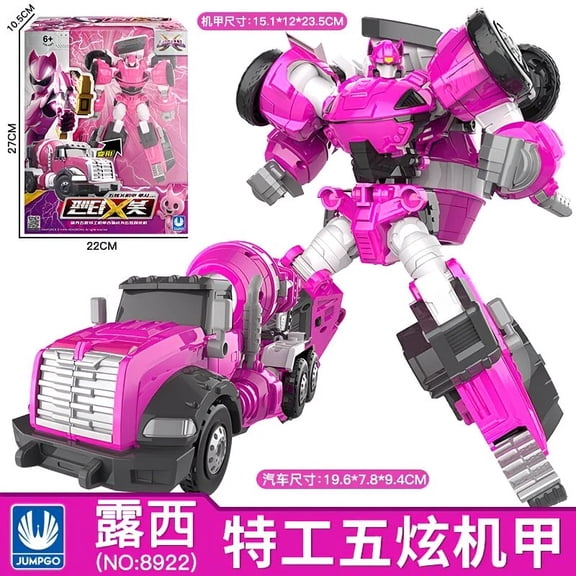 MINIFORCE PENTA X BOT LUCY Ver. T. Lucybot Pink Transforming Robot Truck Car