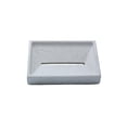 thumbnail image 1 of MINIMALIST RECTANGULAR WHITE CEMENT SOAP TRAY 4" x 2 3/4" x 3/4", 1 of 1