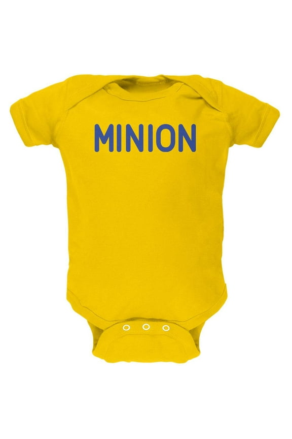 MINION Yellow Soft Baby One Piece - 0-3 months