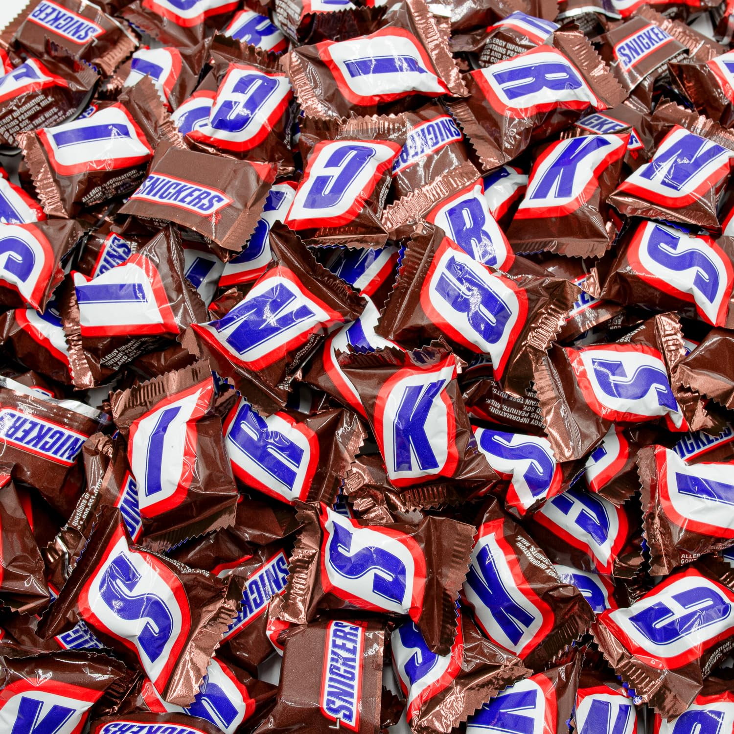 MINIS Milk Chocolate Candy Bars 1 lb – Bulk Bag, Bite Size, Roasted & Nougat & Caramel, Individually Wrapped (55 Pieces)