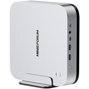 MINISFORUM AI X1 Pro-370 Mini PC AMD Ryzen AI 9 HX 37012C/24T 32GB DDR5 1TB SSD، HDMI|DP|2xUSB4 Output، 2xRJ45 Port، WiFi7، BT5.4 كمبيوتر مكتبي