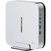 MINISFORUM AI X1 Pro-370 Mini PC AMD Ryzen AI 9 HX 37012C/24T 64GB DDR5 2TB SSD, HDMI|DP|2xUSB4 Output, 2xRJ45 Port, WiFi7, BT5.4 Desktop Computer