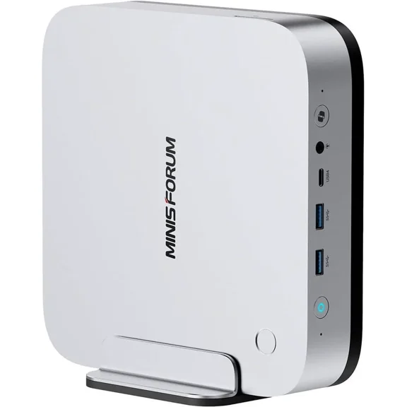 MINISFORUM AI X1 Pro-370 Mini PC AMD Ryzen AI 9 HX 370(12C/24T) Barebone Without RAM/SSD/OS, HDMI|DP|2xUSB4 Output, 2xRJ45 Port, WiFi7, BT5.4 Desktop Computer