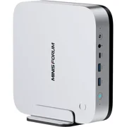 MINISFORUM AI X1 Pro-370 Mini PC AMD Ryzen AI 9 HX 37012C/24T Barebone بدون ذاكرة الوصول العشوائي/SSD/OS، مخرج HDMI|DP|2xUSB4، منفذ 2xRJ45، WiFi7، كمبيوتر مكتبي BT5.4