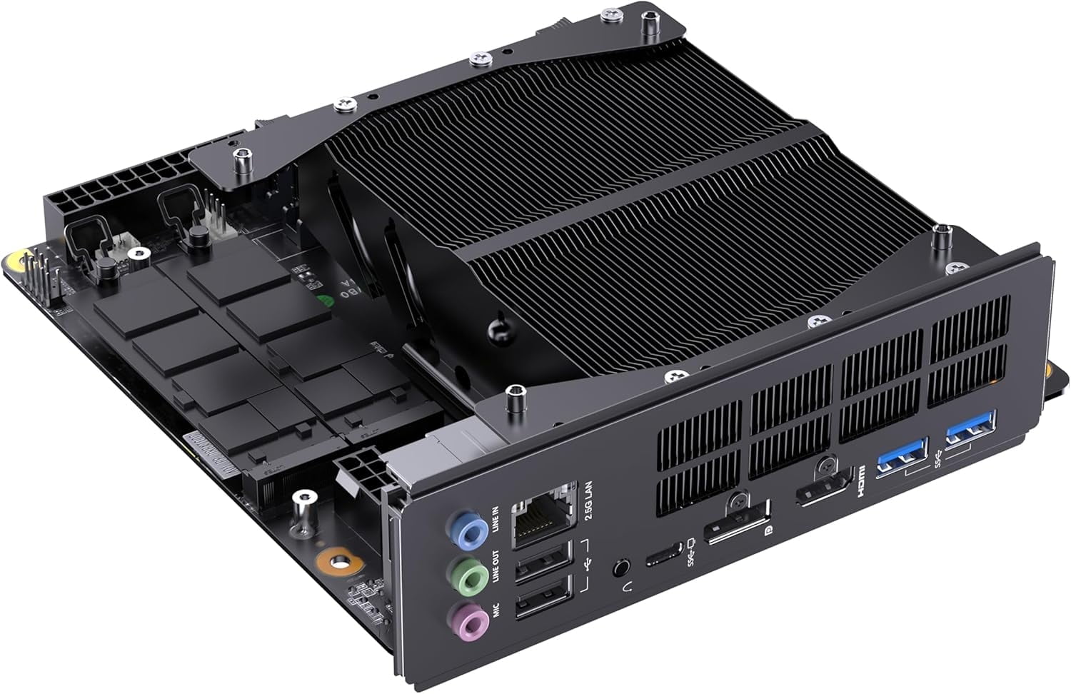 MINISFORUM BD795i SE X3D Motherboard AMD Ryzen 9 7945HX3D Gaming Mini PC Barebone 2xDDR5 SODIMM Slots,2xPCIe4.0 SSD, HDMI+DP+USB-C Outputs Computer