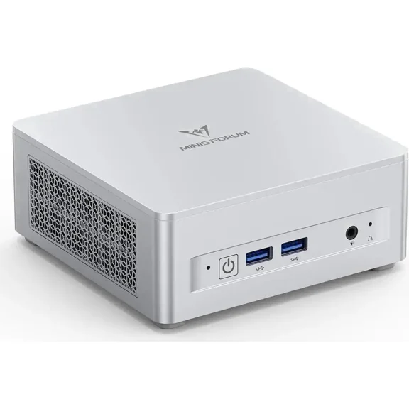 MINISFORUM DeskMini UM870 Slim Mini PC AMD Ryzen 7 8745H Small PC, 32GB DDR5 RAM+512GB PCIe4.0 SSD, HDMI/DP/USB4 Outputs, 2.5G LAN, WiFi 6E, BT5, 4xUSB Port AMD Radeon 780M Graphics Small Form Factor