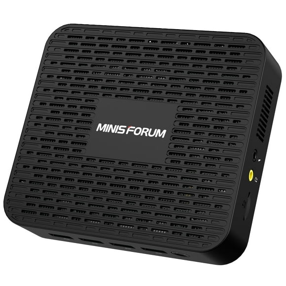 MINISFORUM GK41 Mini PC 8GB DDR4 RAM 128GB SSD Celeron J4125(up to 2.7GHz), HDMI&DP 4K@60Hz Outputs, 2X Gigabit Ethernet, 4X USB 3.0, Dual Band WiFi Mini Computer