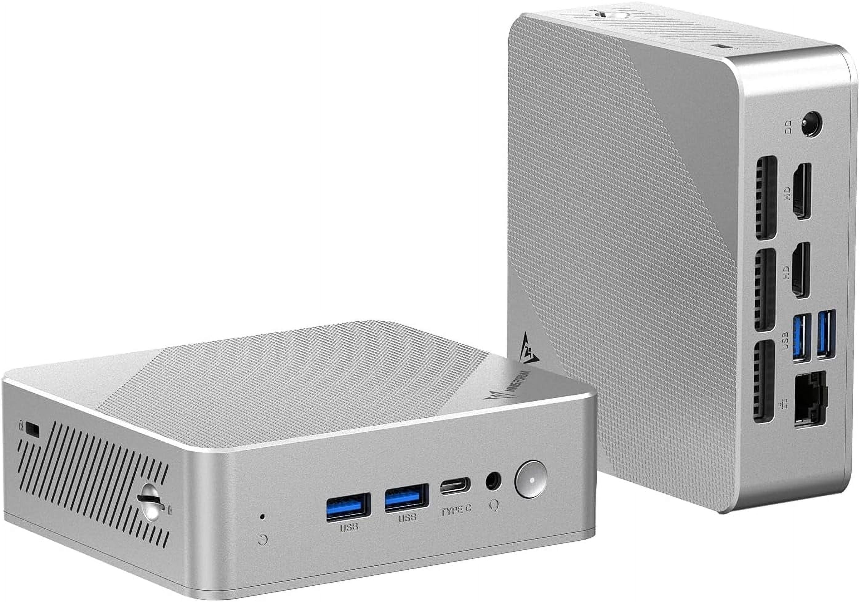 NIPOGI Mini Desktop Computer 4K Mini PC Intel 12th Alder